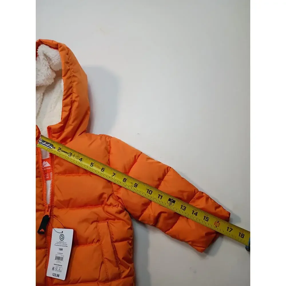Ozark Trail Toddler Orange Puffer Jacket - Size 18M - NWT